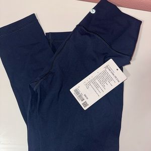 Lululemon athletica winder under HR crop 21” in true navy
